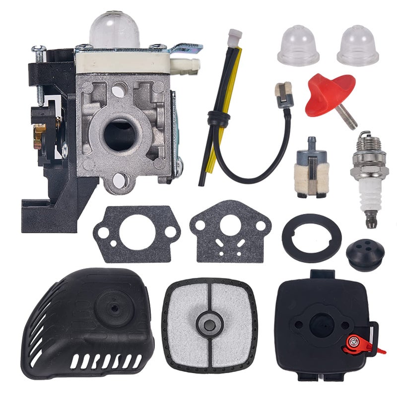 Mikatesi SRM 225 Carburetor Air Filter Assembly Kit for Echo SRM225 GT225 GT225i PE225 PAS225 SHC225 PPF225 SRM225i SRM225SB SRM225U GT225L GT225SF PPF235ES PPT235ES SHC225S Trimmer Weedeater Parts - Image 1